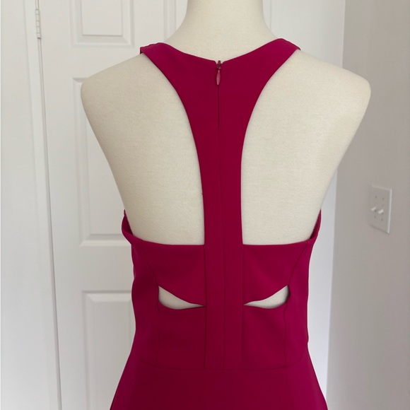 NWT Karen Millen Magenta Fluid Midi Dress UK Size 10 US Size 6 - Picture 9 of 16